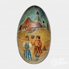 Яйцо пасхальное с изображением празднования Пасхи